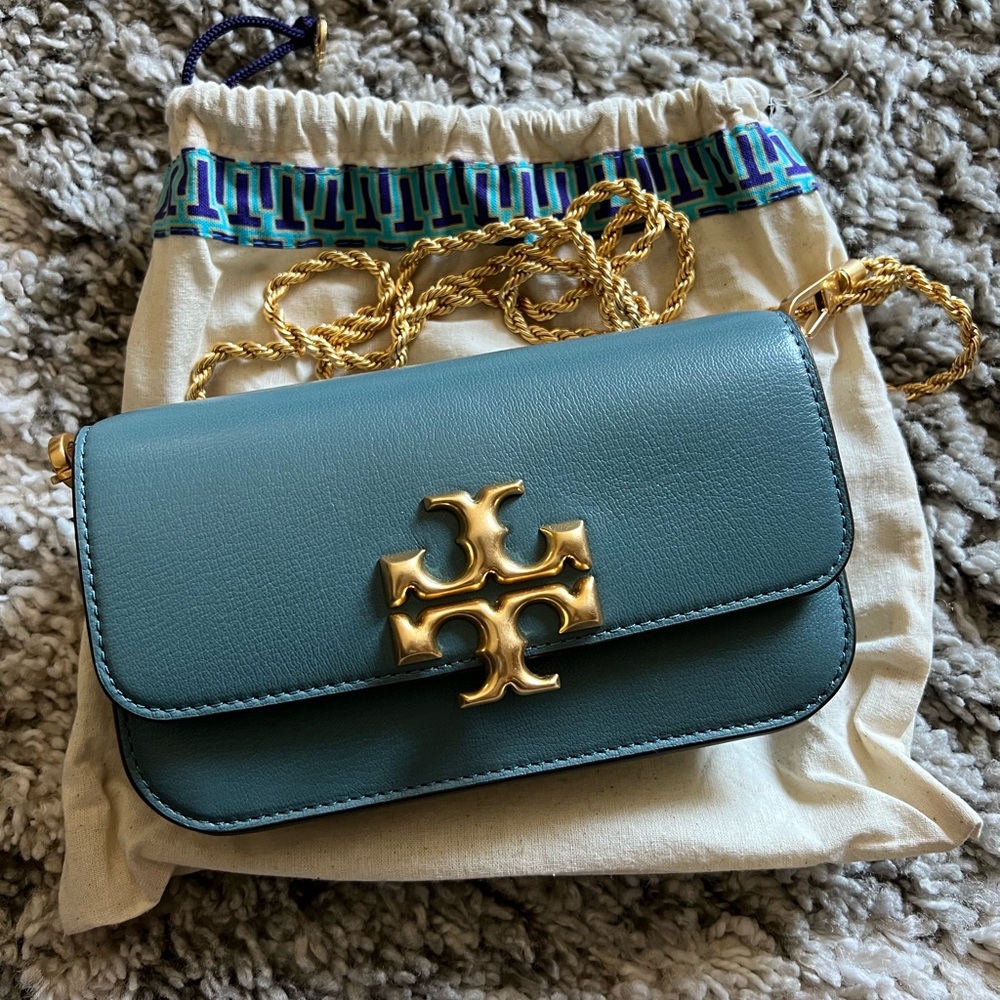Tory Burch Eleanor Crossbody Bag in Cloud Blue